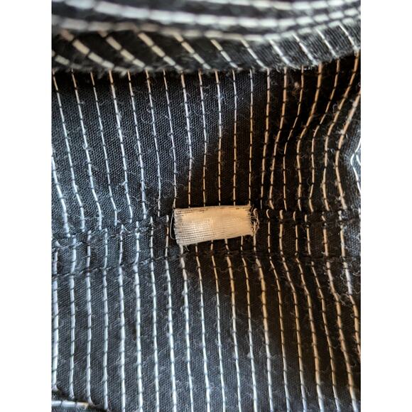 American Rag Mens XL Shirt Button Up Long Sleeve Black White Polka Dot Pearl - Picture 6 of 7